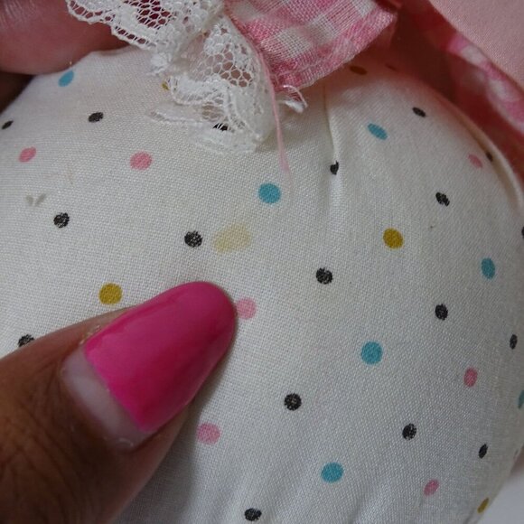 Vintage Mattel Emotions Plush Bear Pink Gingham Outfit 1983 Collectible 12 inch - Picture 8 of 9